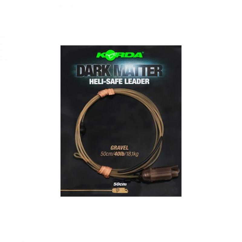 Korda Dark Matter Heli-Safe Leader 40 lb 100 cm Gravel