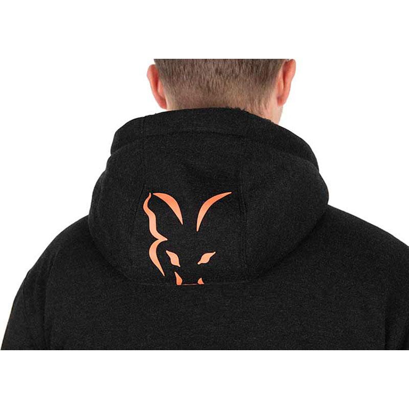 FOX Collection Sherpa Jacket Black & Orange