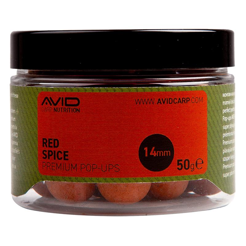 Avid Carp Red Spice Belachan Pop Ups 50 g 14 mm