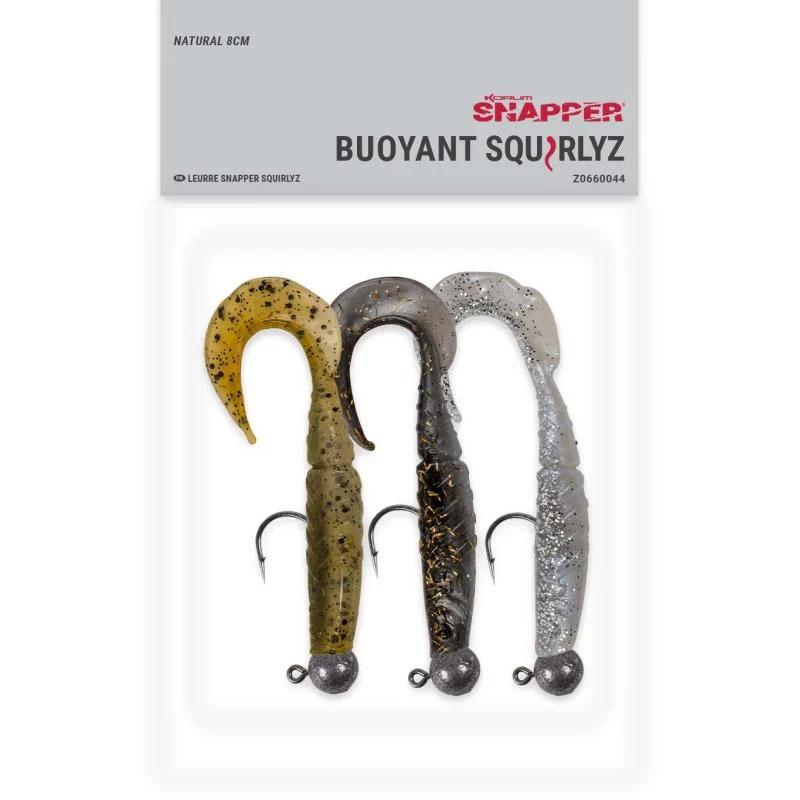 Korum Snapper Buoyant Squirlyz 8 cm Natural