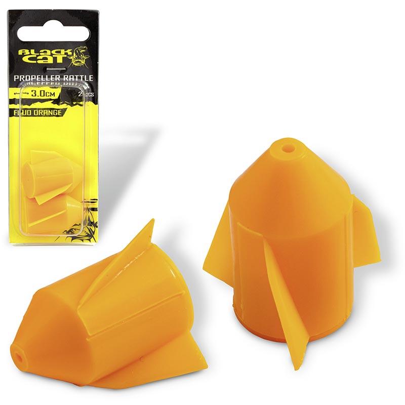 Black Cat Propeller-Rasseln 2,4 cm Fluo Orange