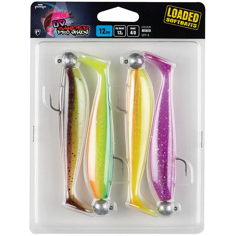 FOX Rage Zander Pro Shad 7,5 cm Mixed UV Colour Pack LOADED