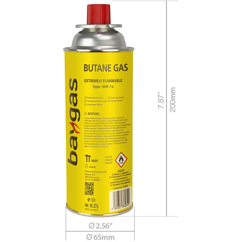 Baygas Butangas 227 g Gaskartusche MSF-1a 4 Stück