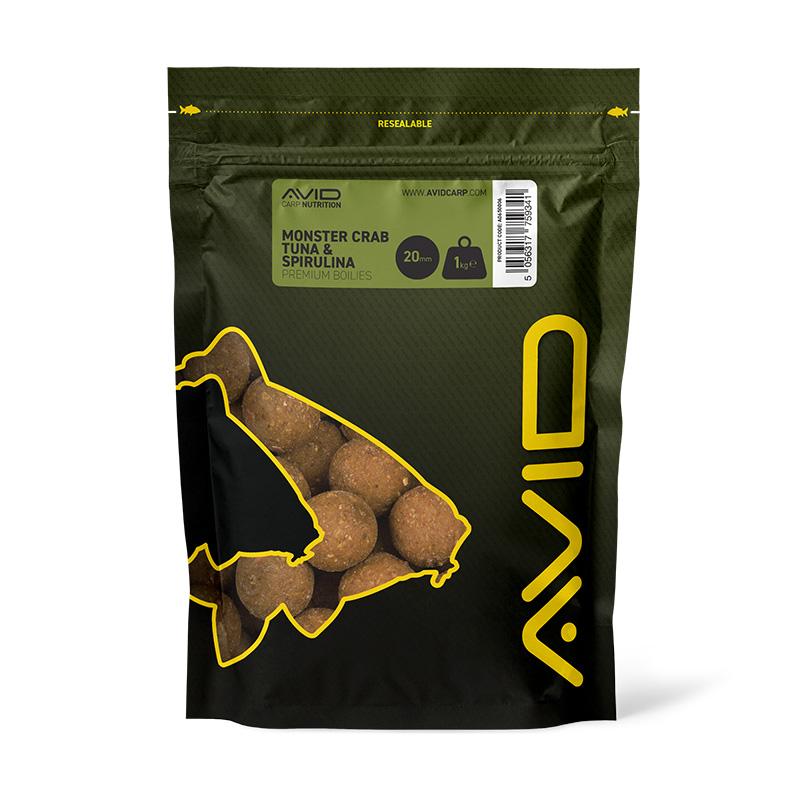 Avid Carp Monster Crab-Tuna & Spirulina Boilies 1 kg 20 mm