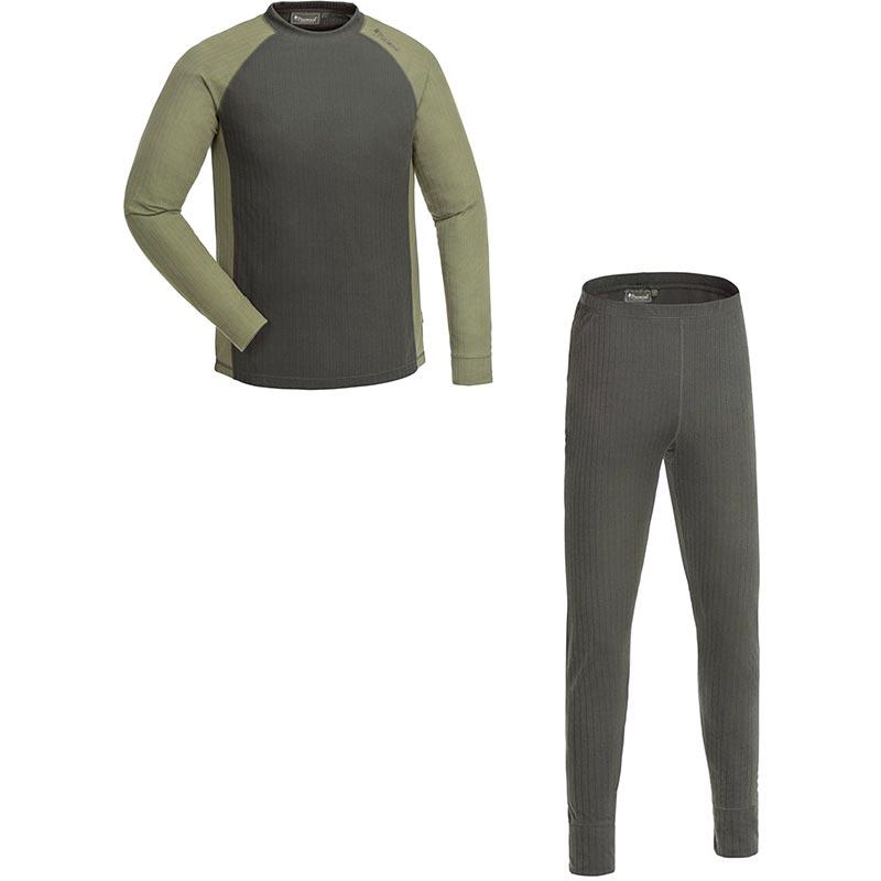 Pinewood Finnveden Base Layer Set Dark Green/Leaf