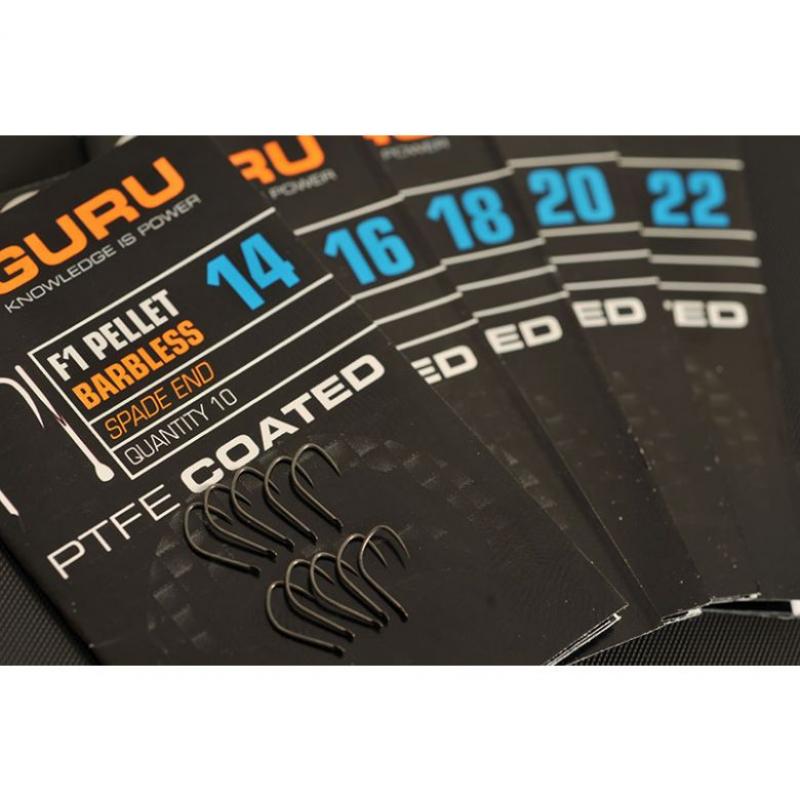 Guru F1 Pellet Barbless Hook - 20