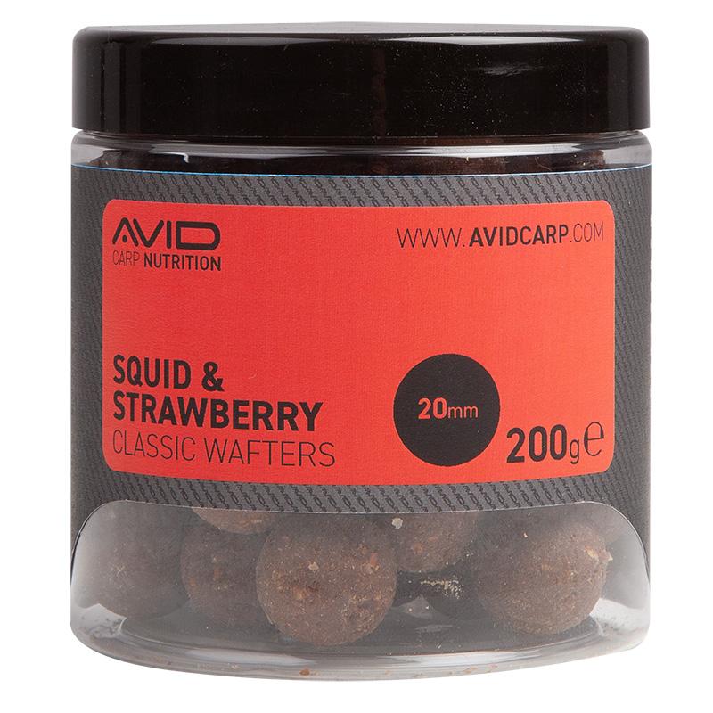 Avid Carp Squid & Strawberry Wafters 200 g 20 mm