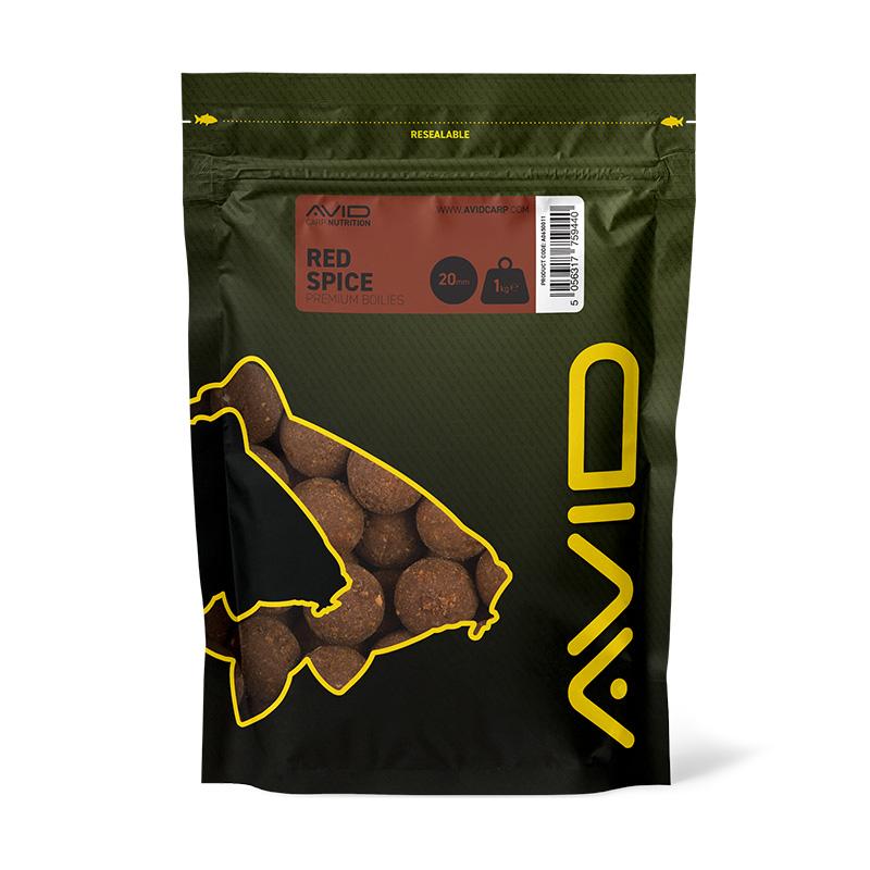 Avid Carp Red Spice Belachan Boilies 1 kg 20 mm