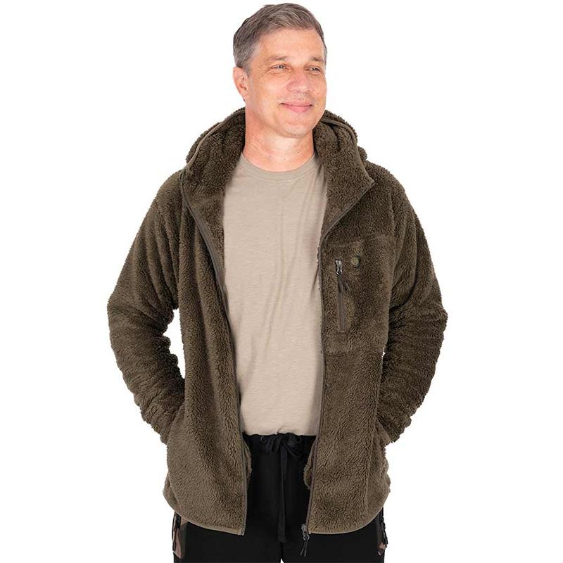 FOX HD Premium Full Zip Teddy Jacket Khaki