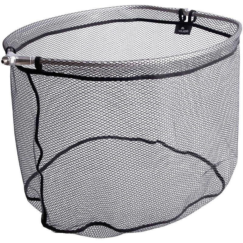 Mikado Kescherkopf Faltbar Gummiertes Netz 60 x 50 cm