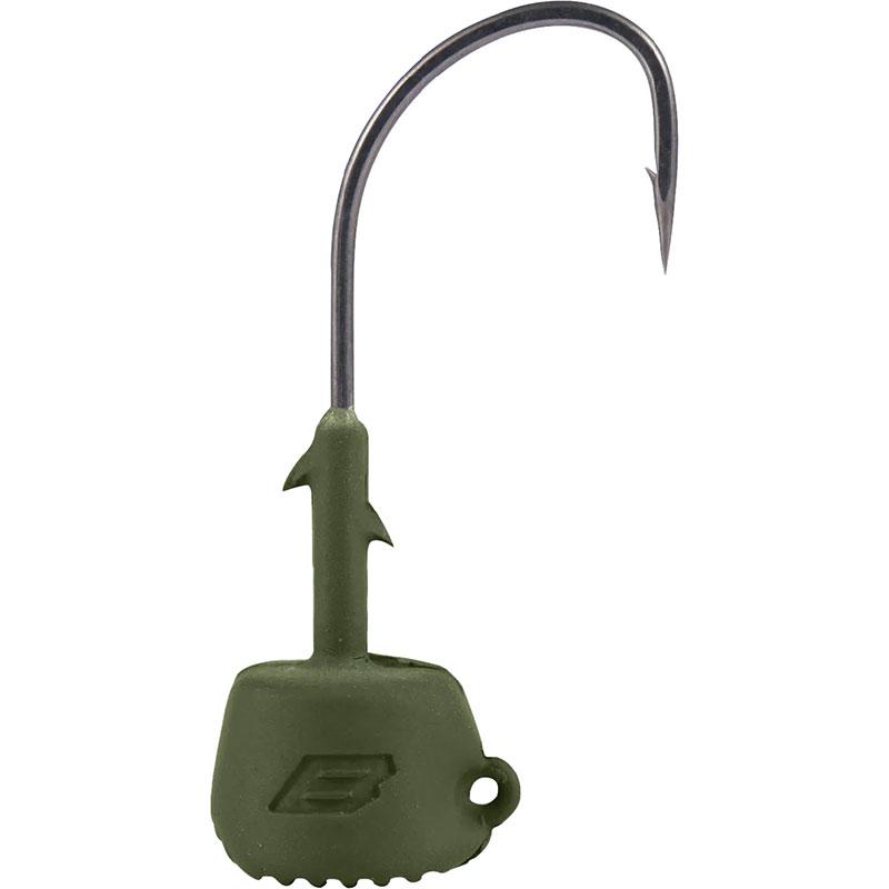 BKK Silent Chaser Draggin' Ned Jig Heads Green