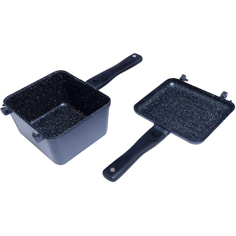 RidgeMonkey Connect Deep Pan & Griddle XL Granite Edition