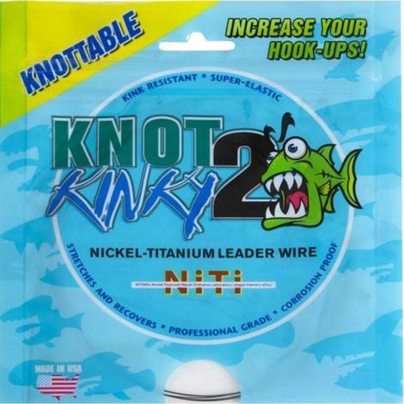 Aquateko Knot 2 Kinky 1x1 Titanium 4,5 m 45 lb