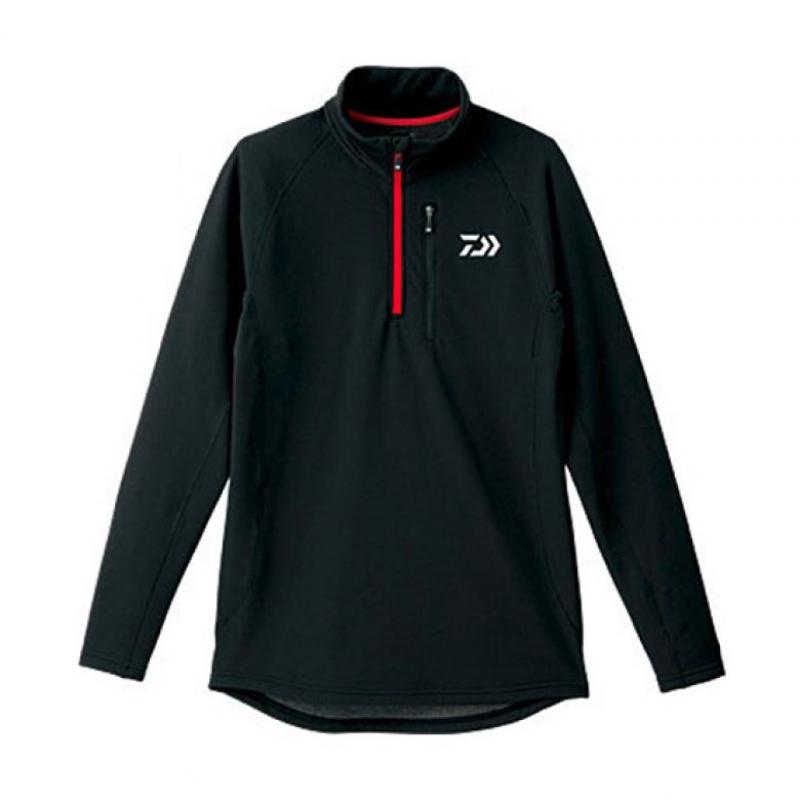DAIWA BREATHMAGIC Half-Zip Jacket Black/Red