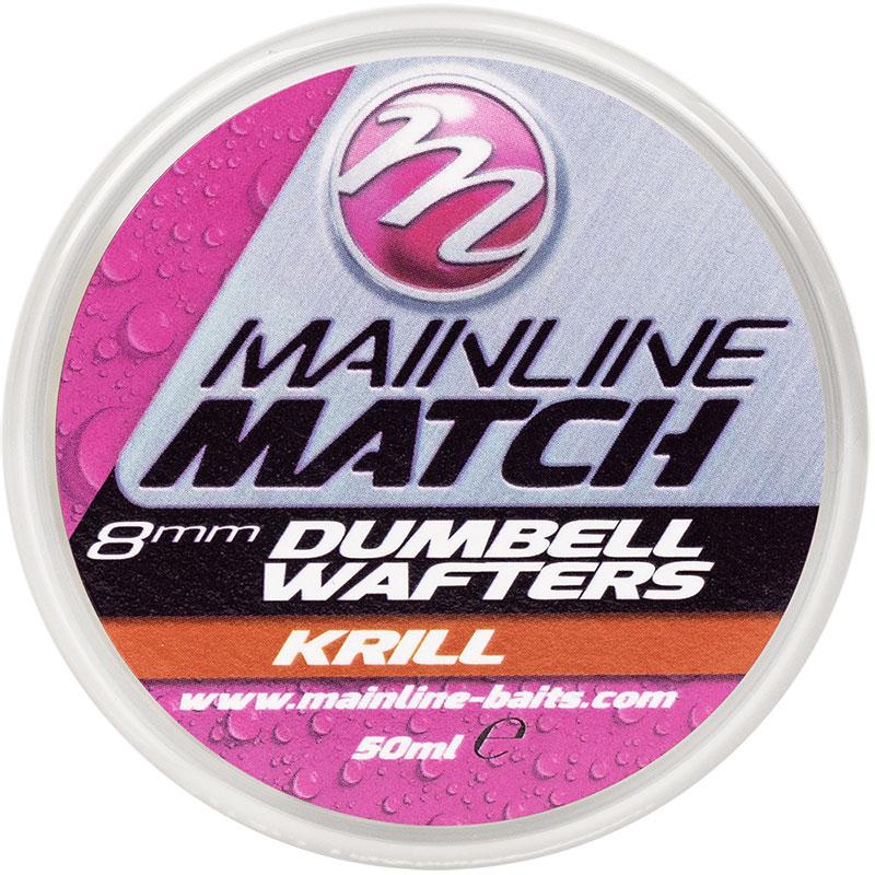 Mainline Baits Match Dumbell Wafters Red Krill 10 mm