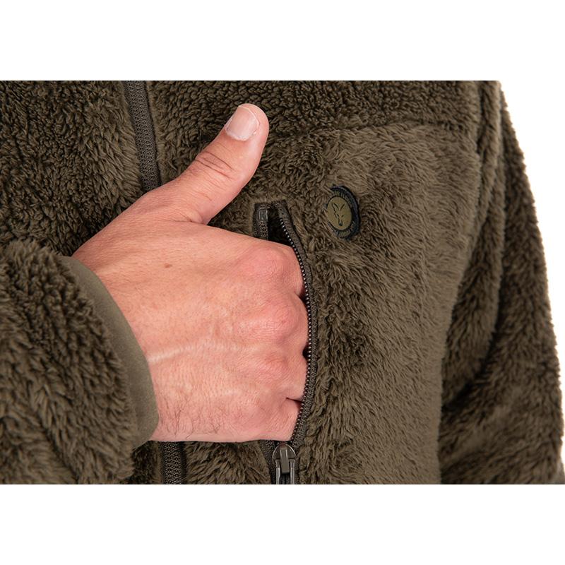 FOX HD Premium Full Zip Teddy Jacket Khaki