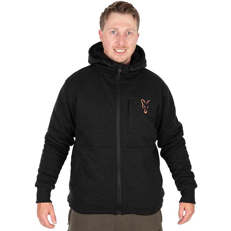 FOX Collection Sherpa Jacket Black & Orange