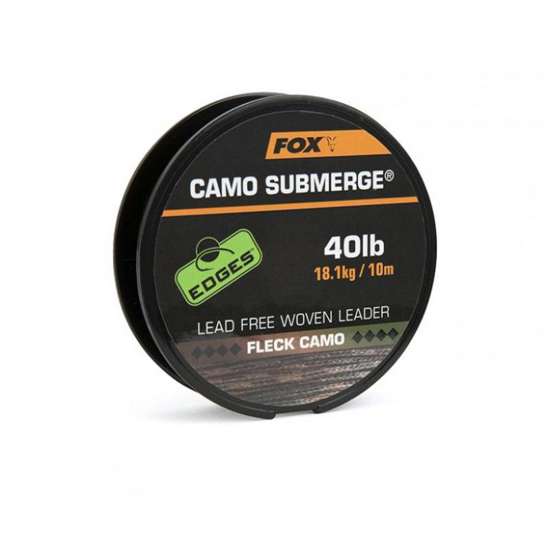 FOX Edges Camo Lead Free Leader Submerge Fleck Camo 40 lb - 10 m