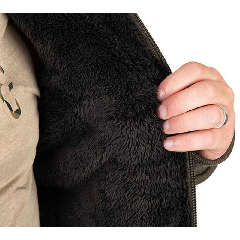 FOX Collection Sherpa Jacket Green & Black
