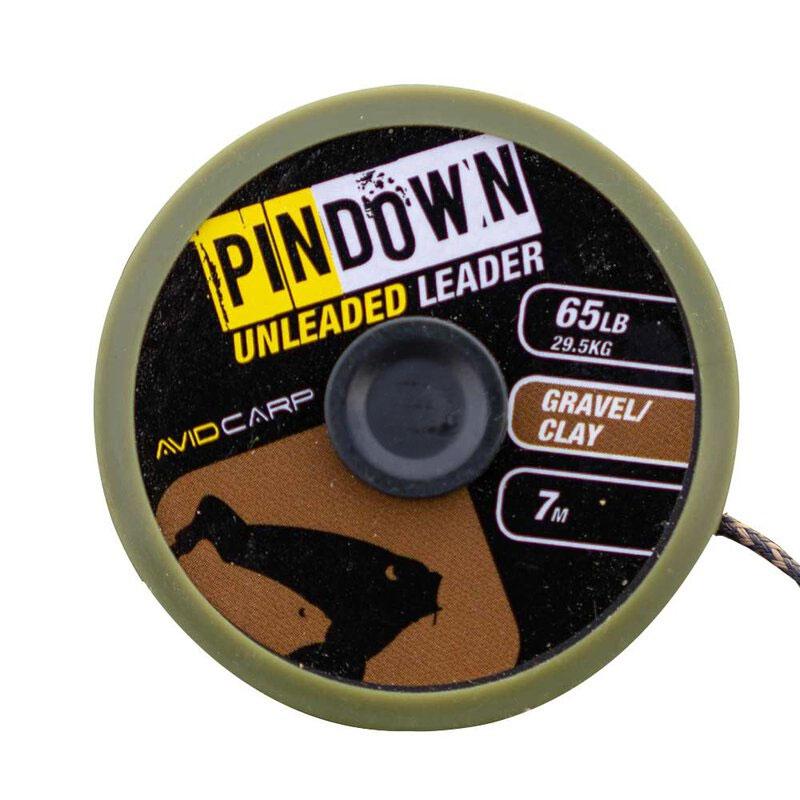 Avid Carp Pin Down Unleaded Leader 65 lb Gravel/Clay 7m