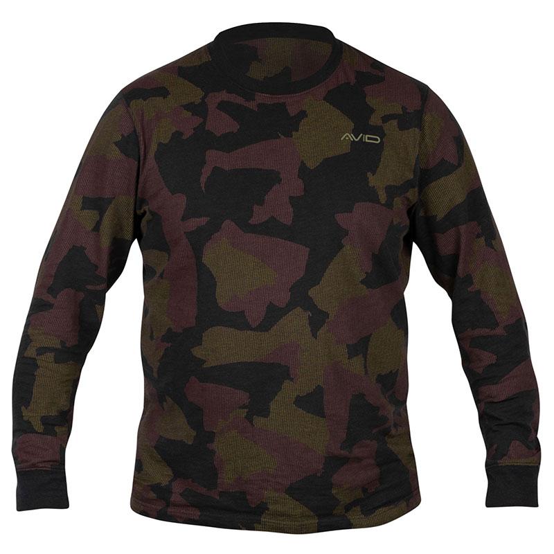 Avid Carp Distortion Camo Lite T-Shirt Long