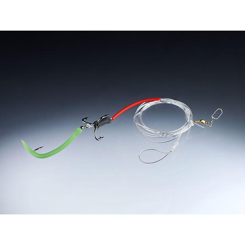 Balzer 71° North Spezi Überbeißer System mit Gummimakk Fluo 170cm 1,2mm