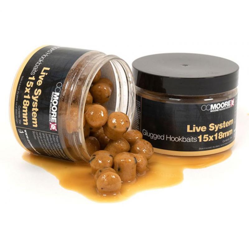 CCMoore Live System Glugged Hookbaits 15 x 18 mm