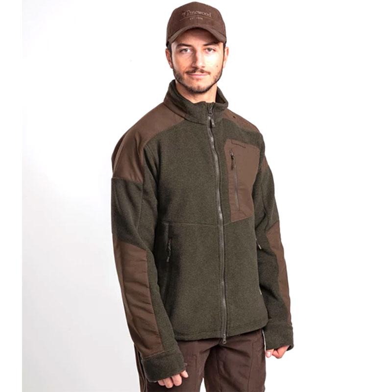 Pinewood Smaland Forest Fleece Jacke Hunting Green