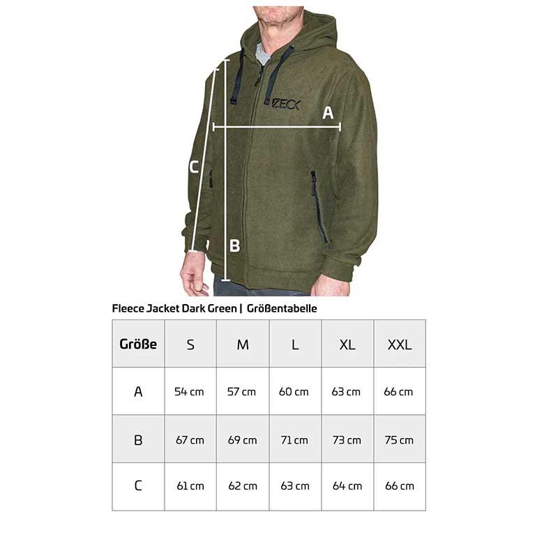 Zeck Fishing Fleece Jacket Dark Green