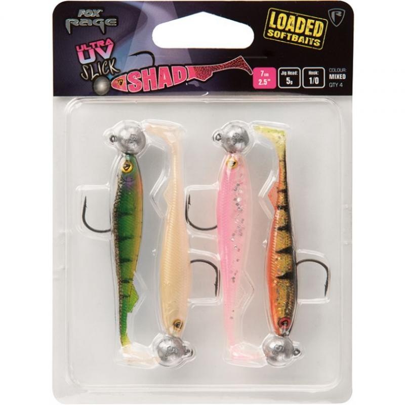 FOX Rage Slick Loaded Mixed UV Colour Pack 5g - 1/0 - 7 cm