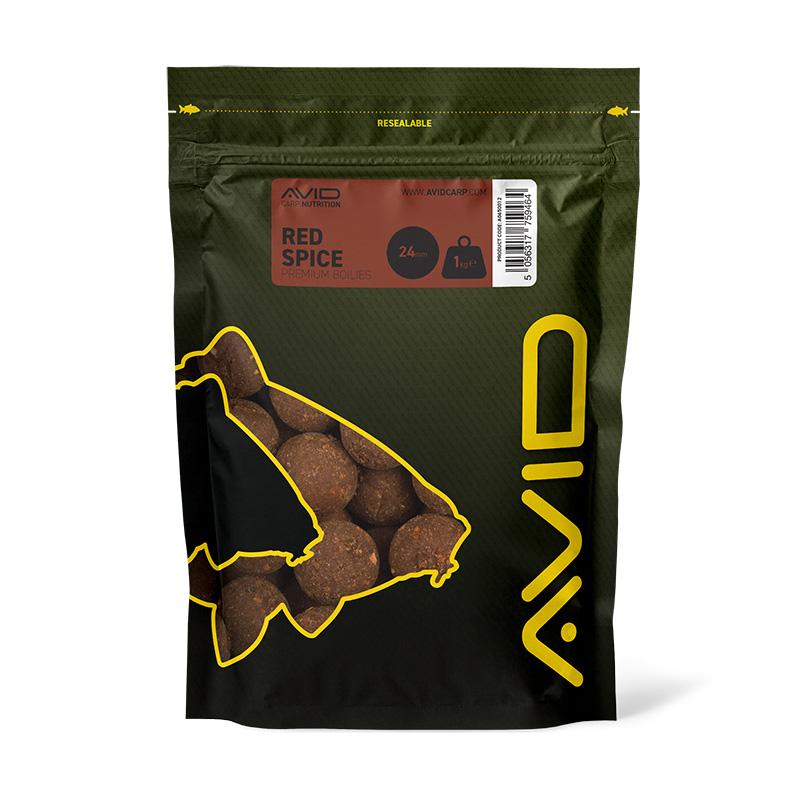 Avid Carp Red Spice Belachan Boilies 1 kg 24 mm