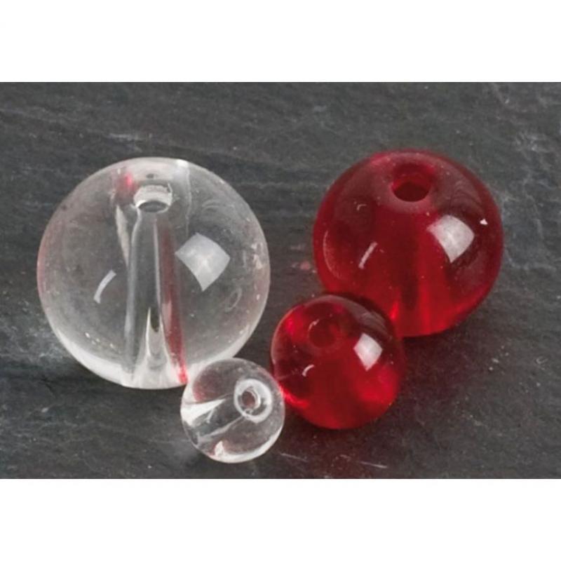 Iron Claw Glass Beads Clear 8 mm