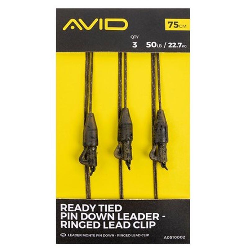 Avid Carp Ready Tied Pin Down Leader QC Lead Clip
